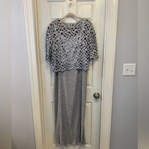 VTG Cattiva NY Saks 5th Ave MOB Mother Bride Groom Formal Lined Dress Gown 16